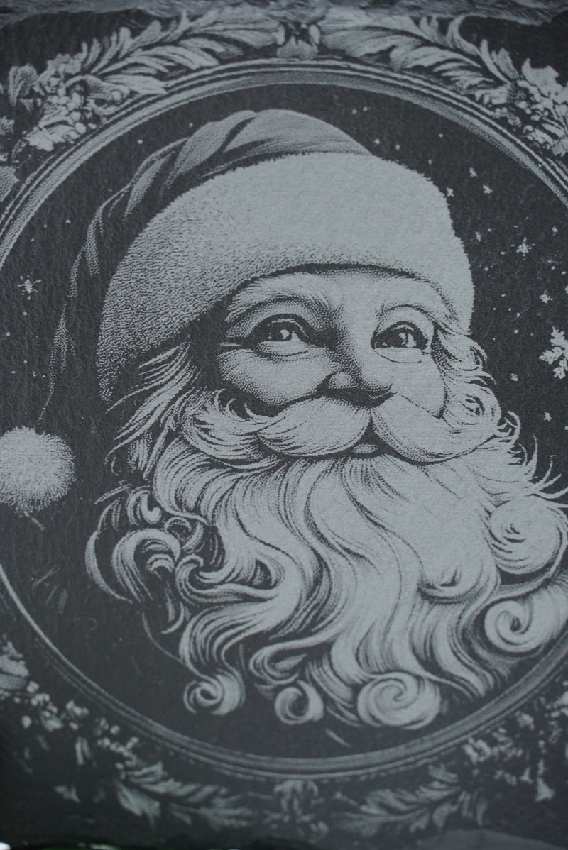 Schieferplatte "Weihnachtsmann mit Kreisornament" - RJC - Circle