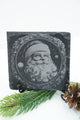 Schieferplatte "Weihnachtsmann mit Kreisornament" - RJC - Circle