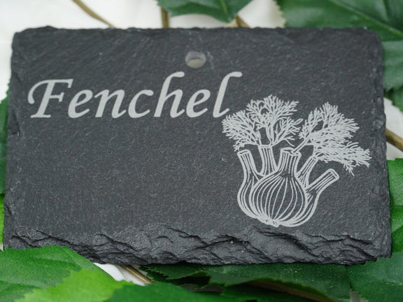 Schieferschild für Gemüse und mehr – Laser graviert & wetterfest - RJC-Circle