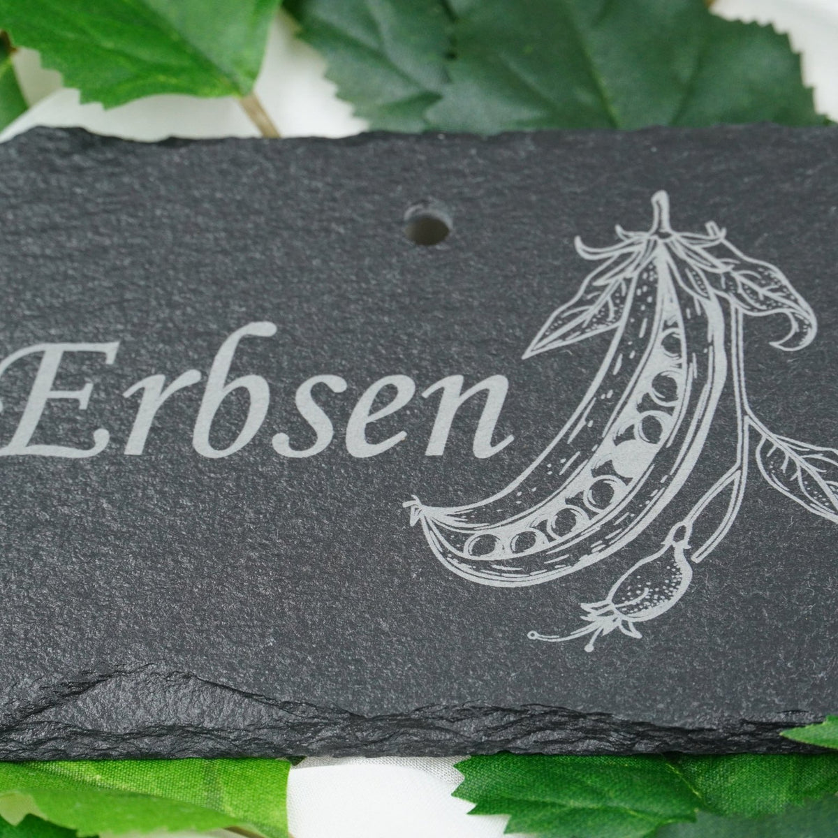 Schieferschild für Gemüse und mehr – Laser graviert & wetterfest - RJC-Circle