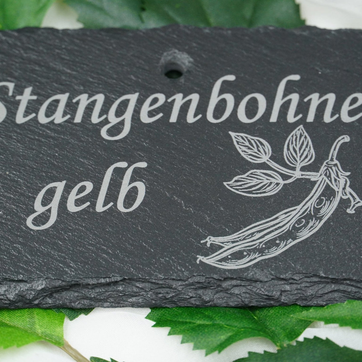 Schieferschild für Gemüse und mehr – Laser graviert & wetterfest - RJC-Circle