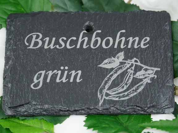 Schieferschild für Gemüse und mehr – Laser graviert & wetterfest - RJC-Circle