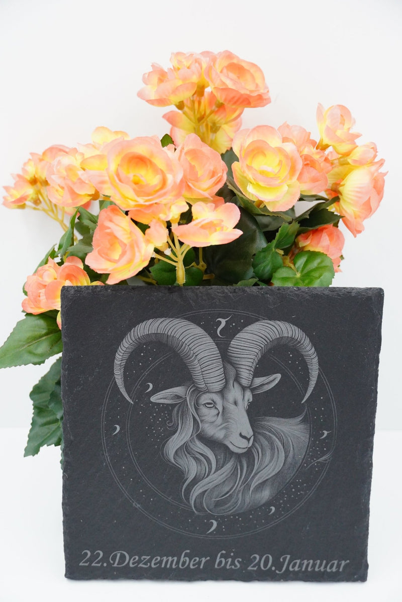 Sternzeichen auf Schieferplatte, personalisierbar - RJC - Circle