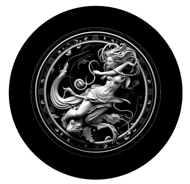 Sternzeichen auf Schieferplatte, personalisierbar - RJC - Circle