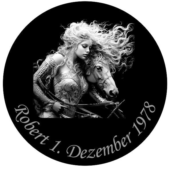 Sternzeichen auf Schieferplatte, personalisierbar - RJC - Circle