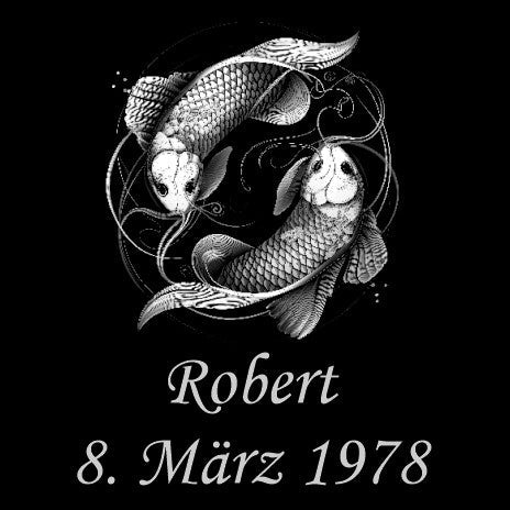 Sternzeichen auf Schieferplatte, personalisierbar - RJC - Circle