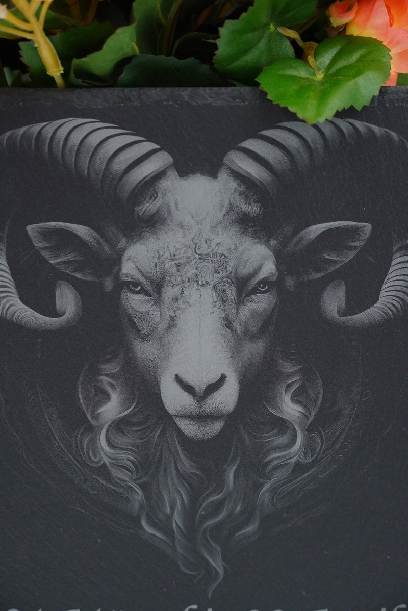 Sternzeichen auf Schieferplatte, personalisierbar - RJC - Circle