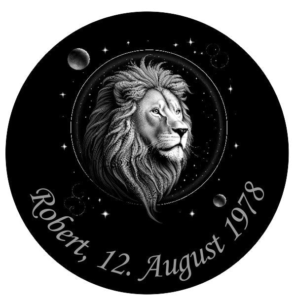 Sternzeichen auf Schieferplatte, personalisierbar - RJC - Circle