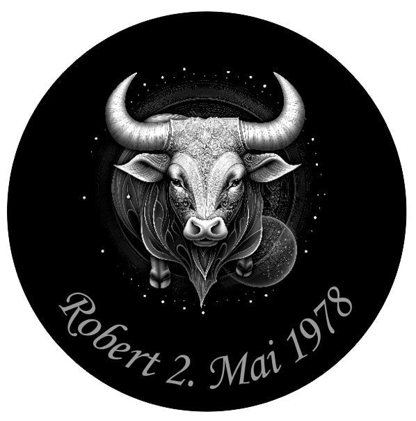 Sternzeichen auf Schieferplatte, personalisierbar - RJC - Circle