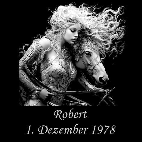 Sternzeichen auf Schieferplatte, personalisierbar - RJC - Circle