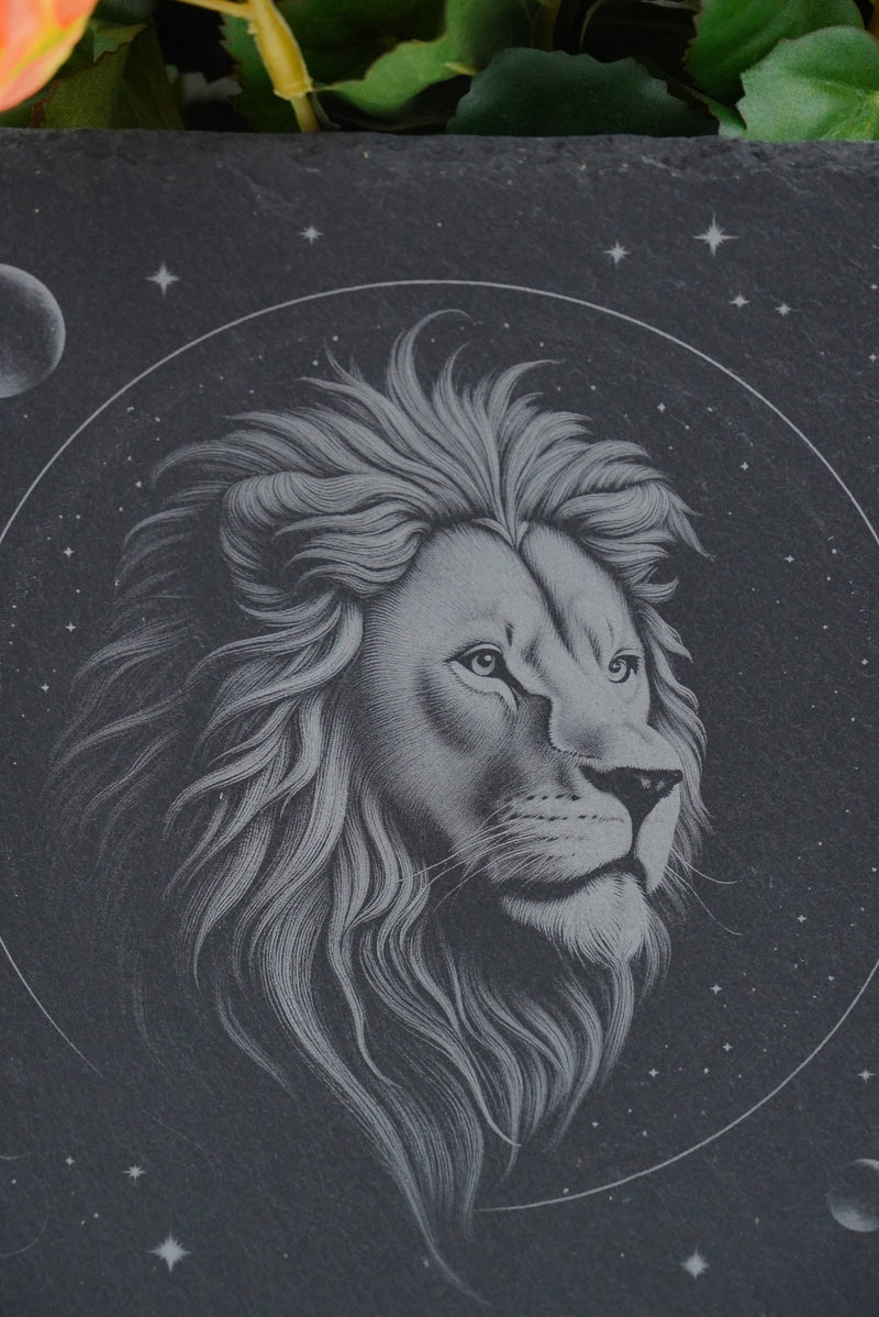 Sternzeichen auf Schieferplatte, personalisierbar - RJC - Circle