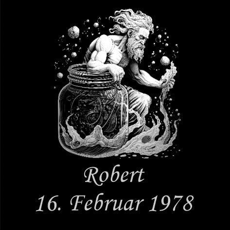 Sternzeichen auf Schieferplatte, personalisierbar - RJC - Circle