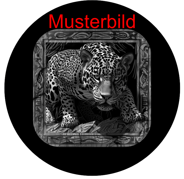 Tier Untersetzer "Jaguar" - personalisierbar - RJC - Circle