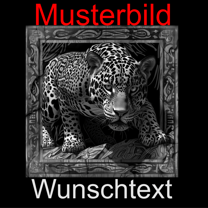 Tier Untersetzer "Jaguar" - personalisierbar - RJC - Circle