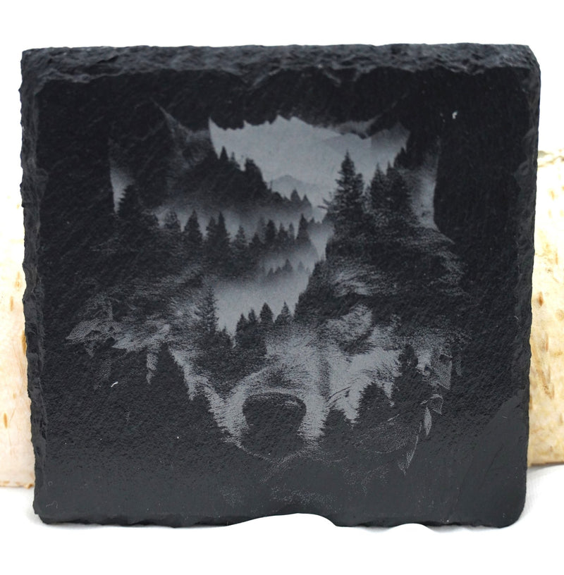 Tier Untersetzer Wildtiere "Bär, Adler, Hirsch und Wolf" - RJC - Circle