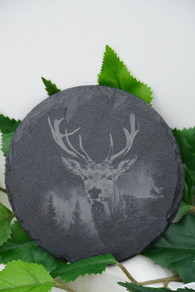 Tier Untersetzer Wildtiere "Bär, Adler, Hirsch und Wolf" - RJC - Circle