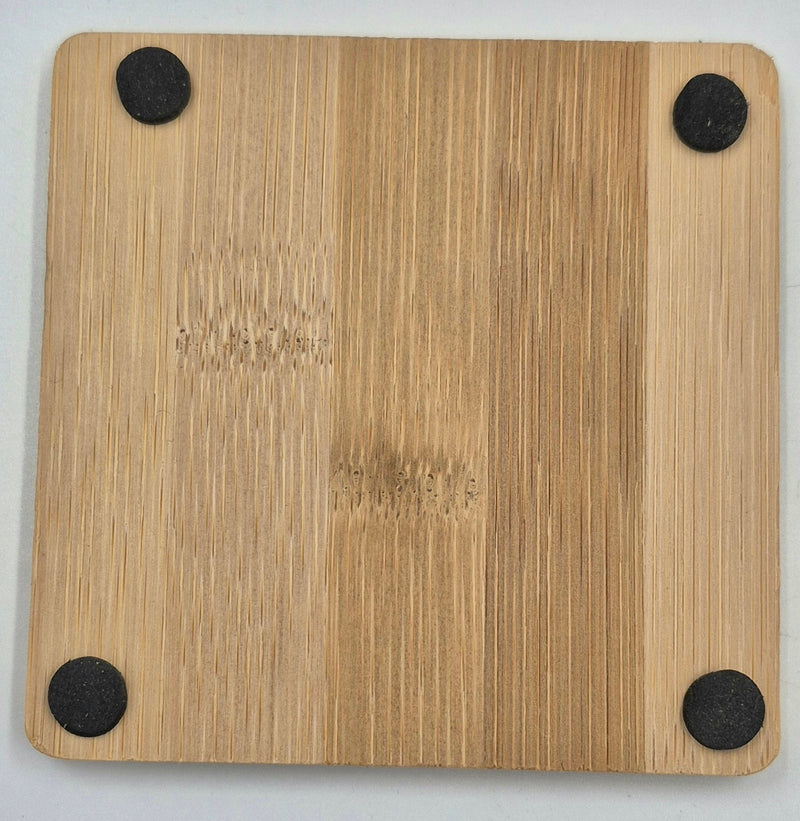 Untersetzer Bambus 4er Set rund oder eckig - RJC - Circle