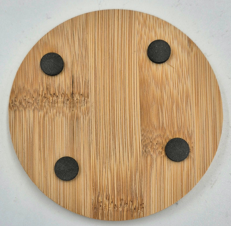 Untersetzer Bambus 4er Set rund oder eckig - RJC - Circle