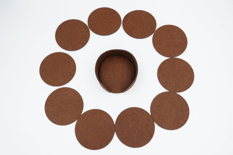 Untersetzer Filz 11er Set rund - RJC - Circle
