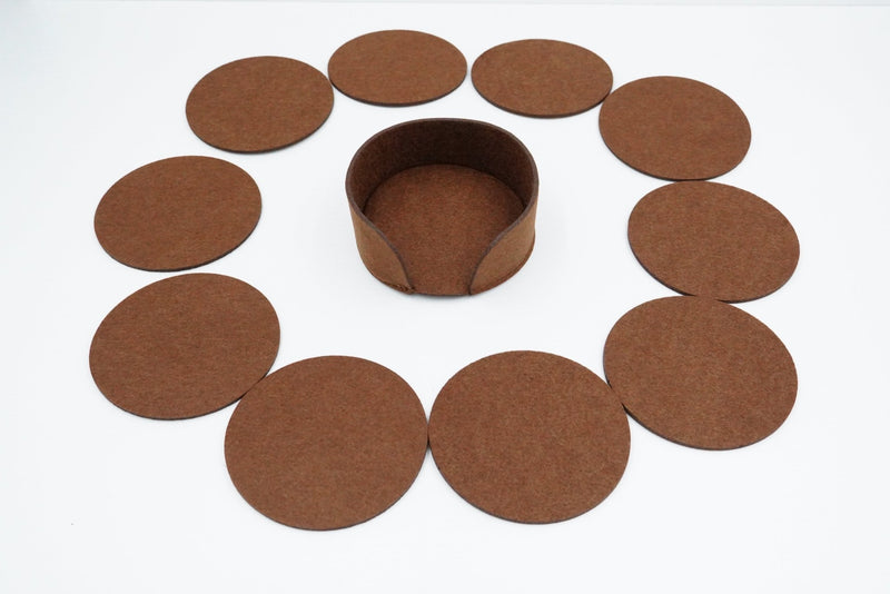 Untersetzer Filz 11er Set rund - RJC - Circle