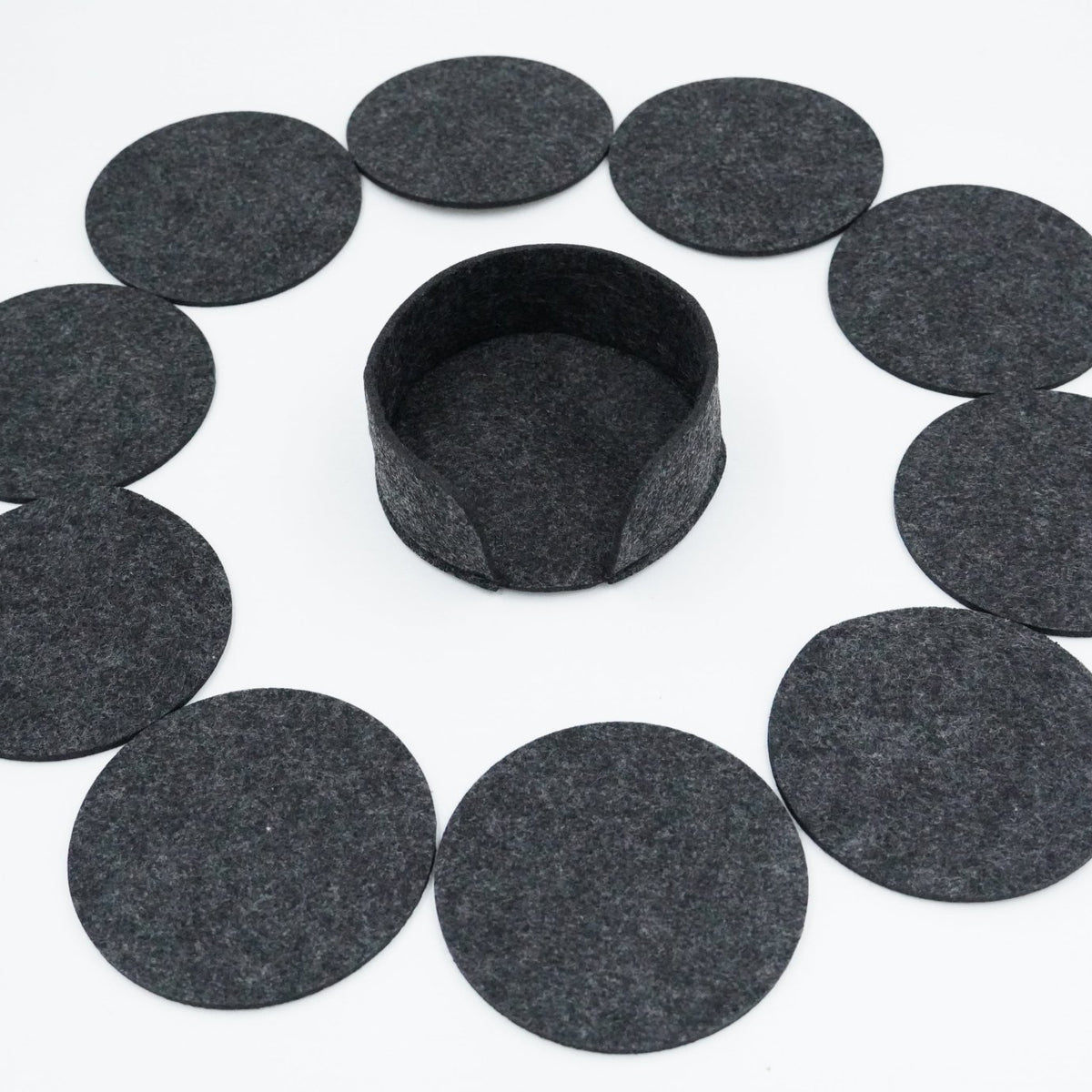 Untersetzer Filz 11er Set rund - RJC - Circle
