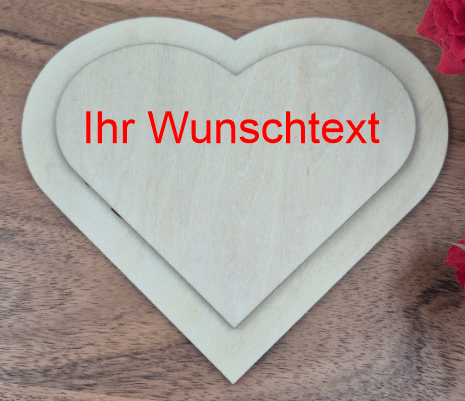 Valentin Geschenkbox Herz groß - personalisierbar - RJC - Circle