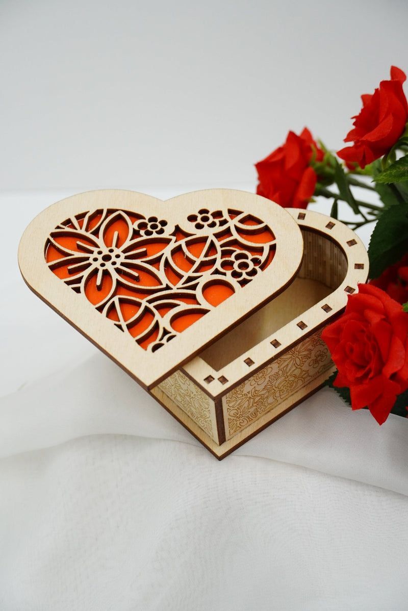 Valentin Geschenkbox Herz klein - personalisierbar - RJC - Circle