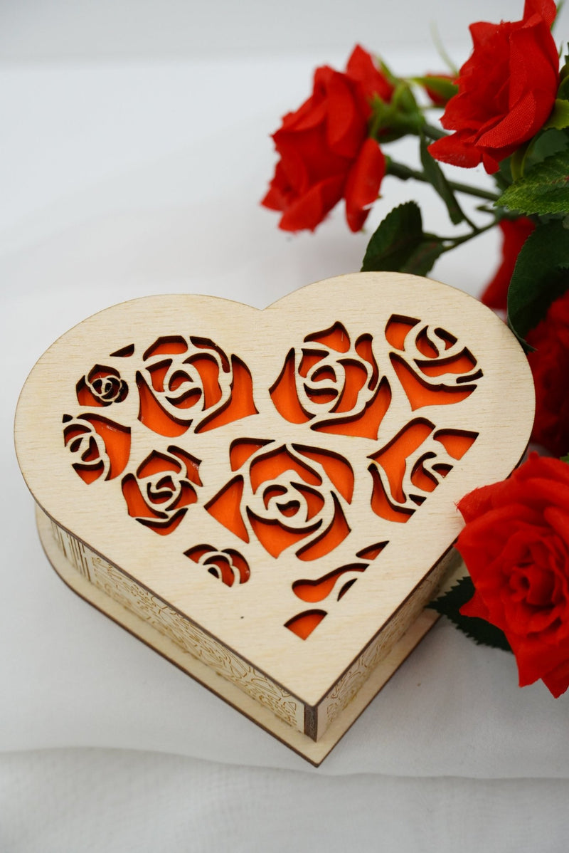 Valentin Geschenkbox Herz klein - personalisierbar - RJC - Circle