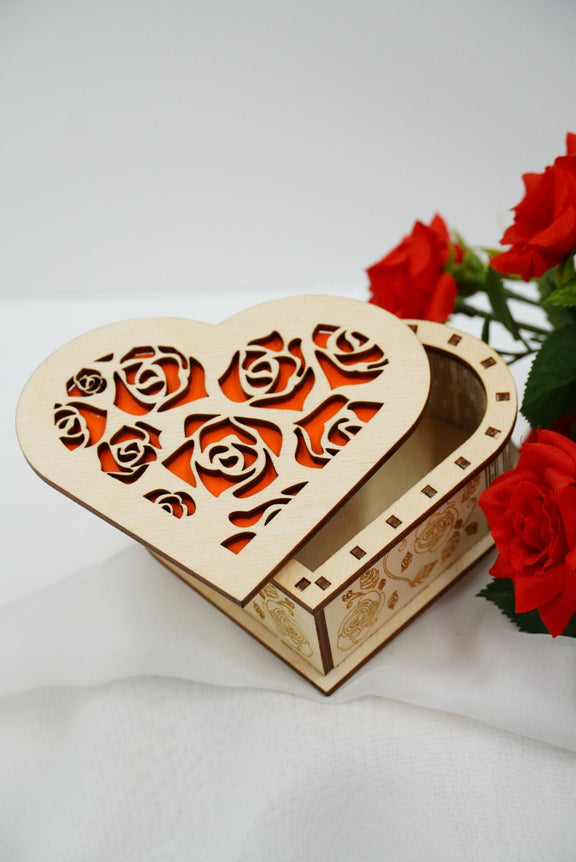 Valentin Geschenkbox Herz klein - personalisierbar - RJC - Circle
