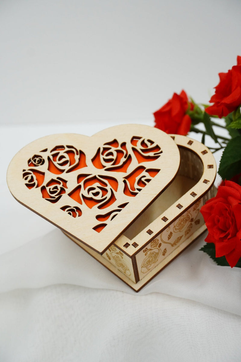 Valentin Geschenkbox Herz klein - personalisierbar - RJC - Circle