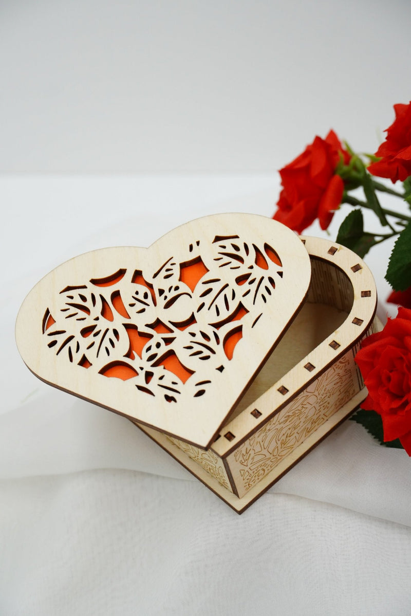 Valentin Geschenkbox Herz klein - personalisierbar - RJC - Circle