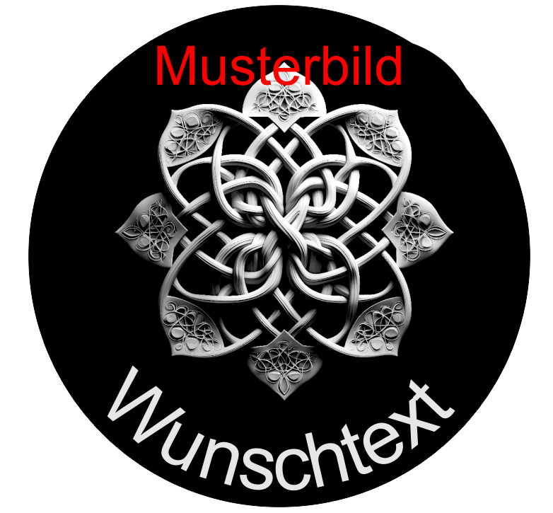 Vikings Untersetzer Blume - personalisierbar - RJC - Circle