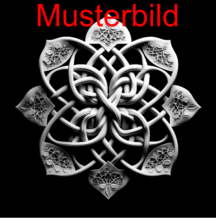 Vikings Untersetzer Blume - personalisierbar - RJC - Circle