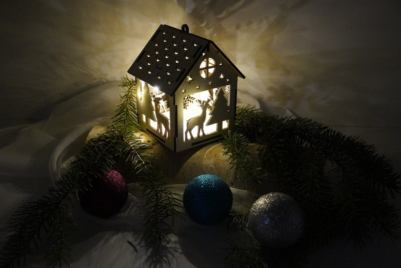 Weihnachtshaus in fünf Designs - RJC - Circle