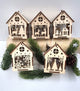 Holz-Weihnachtshaus mit Lasergravur, handgefertigt in Niederbayern, verschiedene Designs