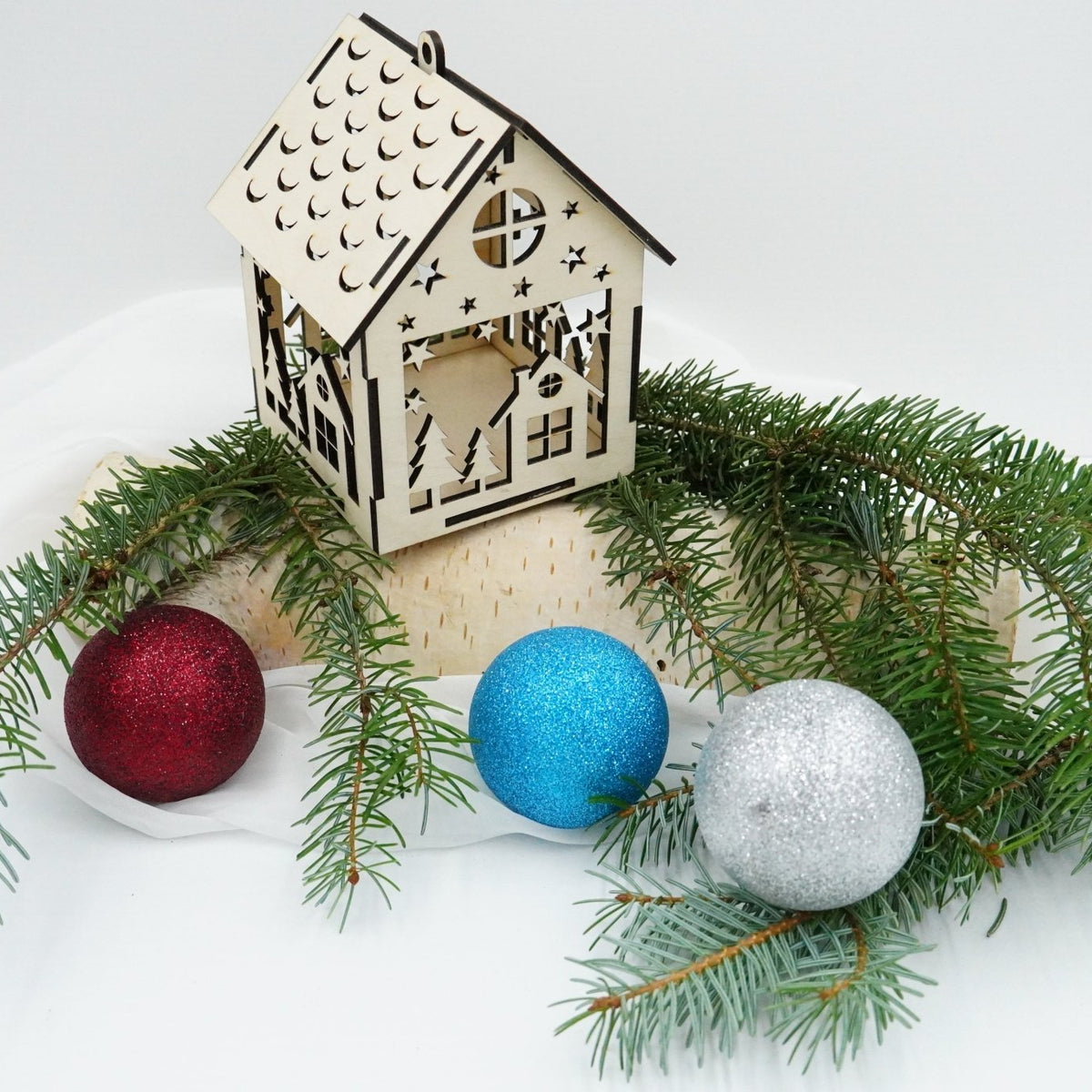 Weihnachtshaus in fünf Designs - RJC - Circle