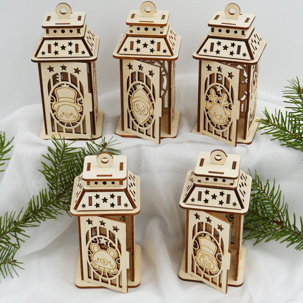 Weihnachtslaterne in fünf Designs - RJC - Circle