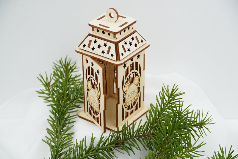 Weihnachtslaterne in fünf Designs - RJC - Circle